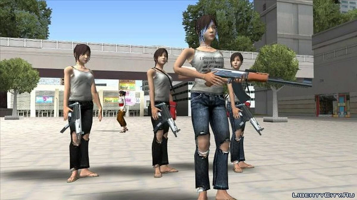 Linda Meilinda сборник скинов из игры "DreadOut" / GTA San Andreas