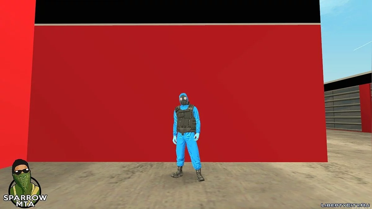 Персонаж в защитном костюме / GTA San Andreas