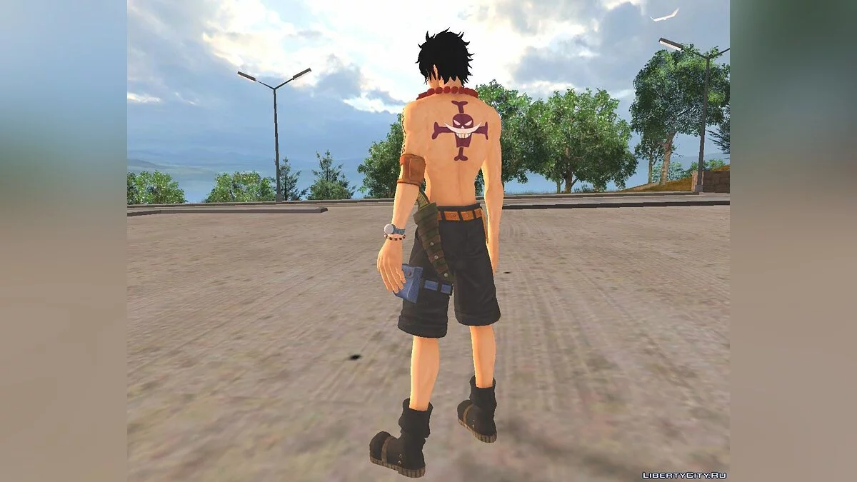 Портагас Ди Эйс из аниме "One Piece" / GTA San Andreas