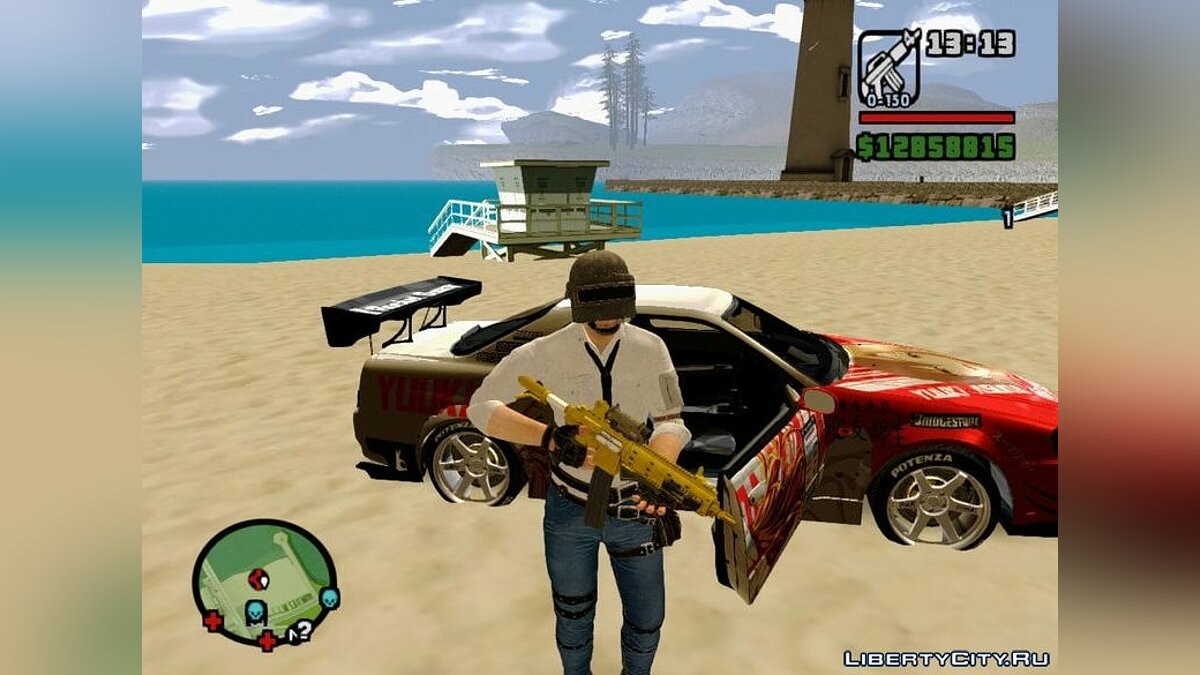 Скачать Pubg Man Skin для GTA San Andreas