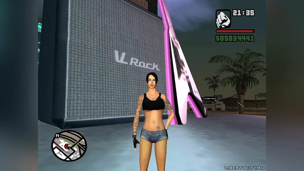 Скин девушки рокера / GTA San Andreas