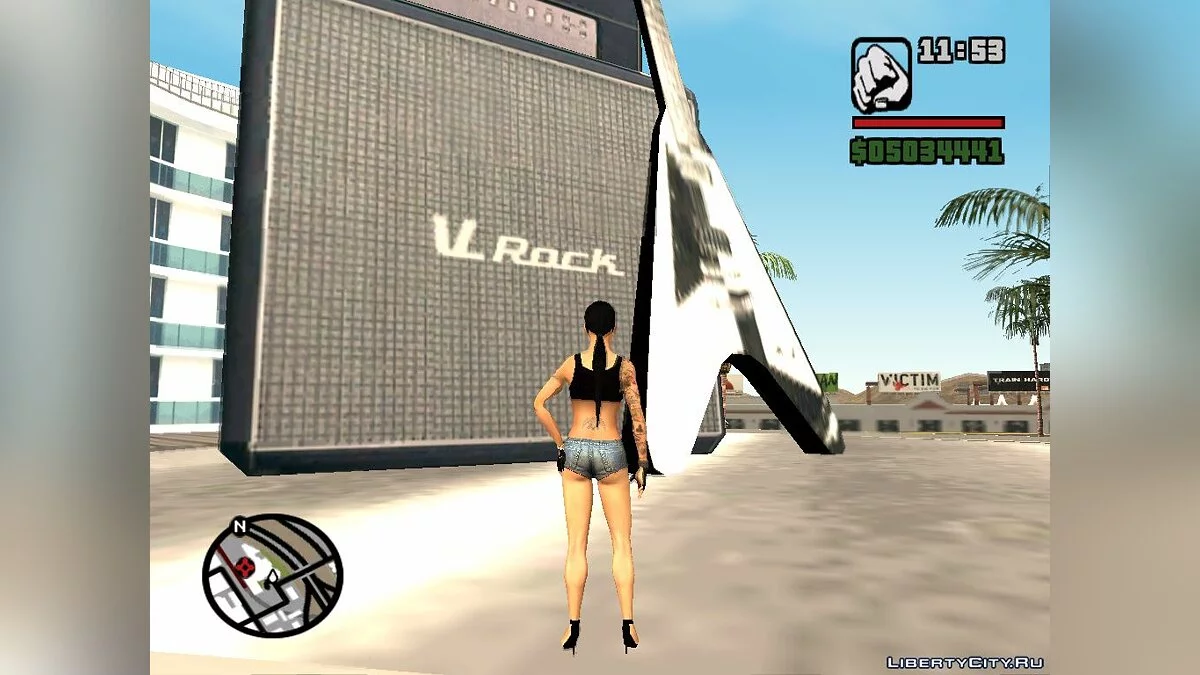 Скин девушки рокера / GTA San Andreas