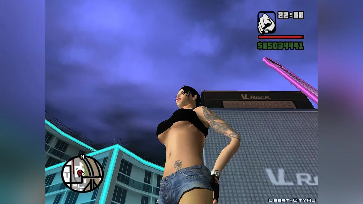 Скин девушки рокера / GTA San Andreas