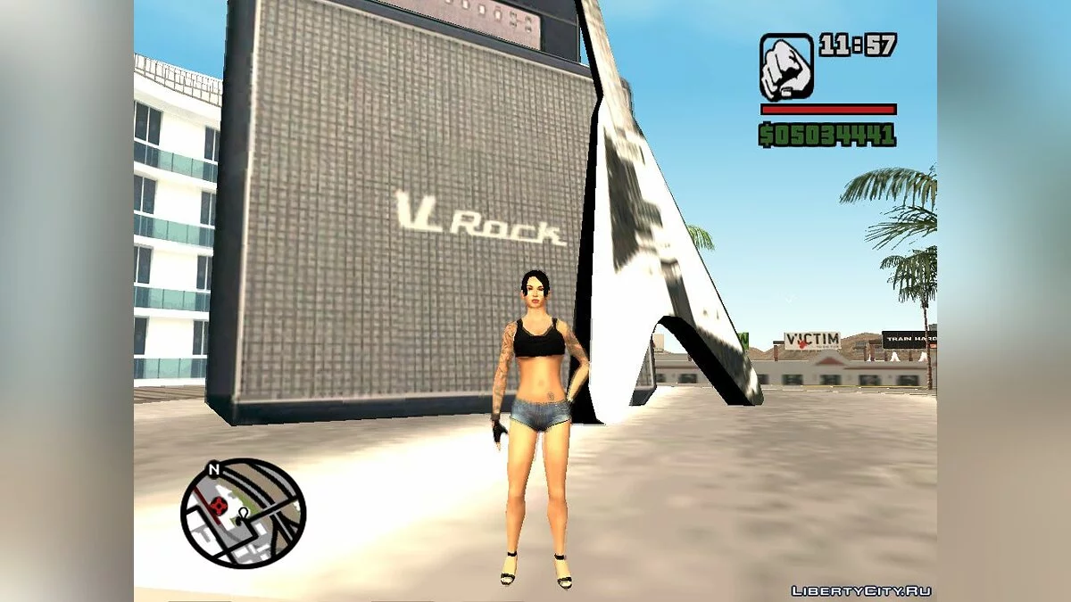 Скин девушки рокера / GTA San Andreas