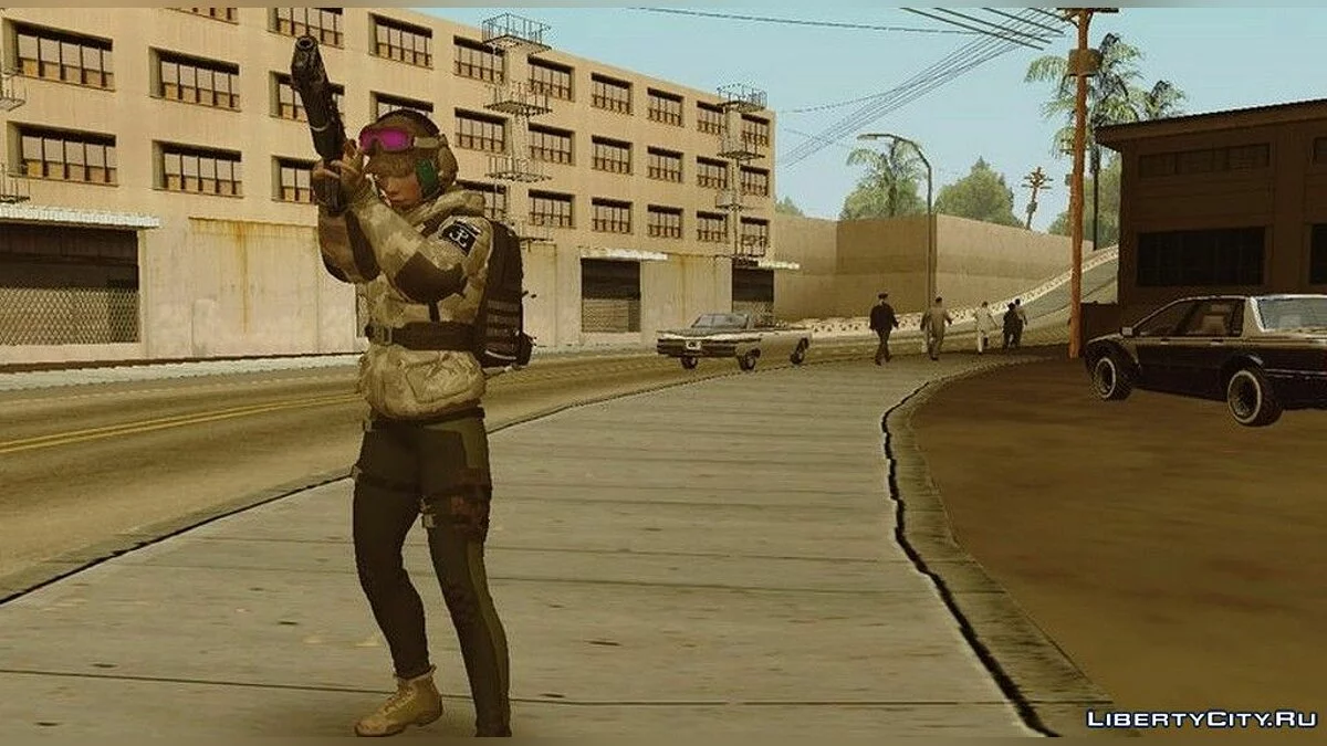 Эла Бозак из игры Rainbow Six Siege / GTA San Andreas