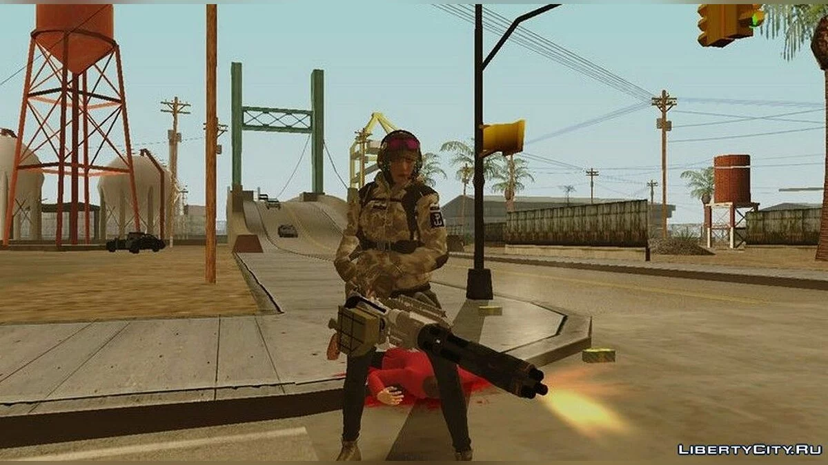 Эла Бозак из игры Rainbow Six Siege / GTA San Andreas