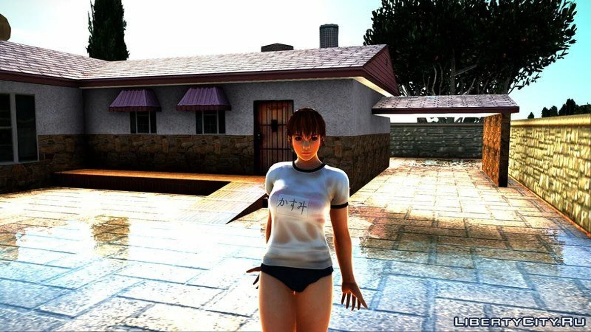 Касуми в прозрачной футболке / GTA San Andreas