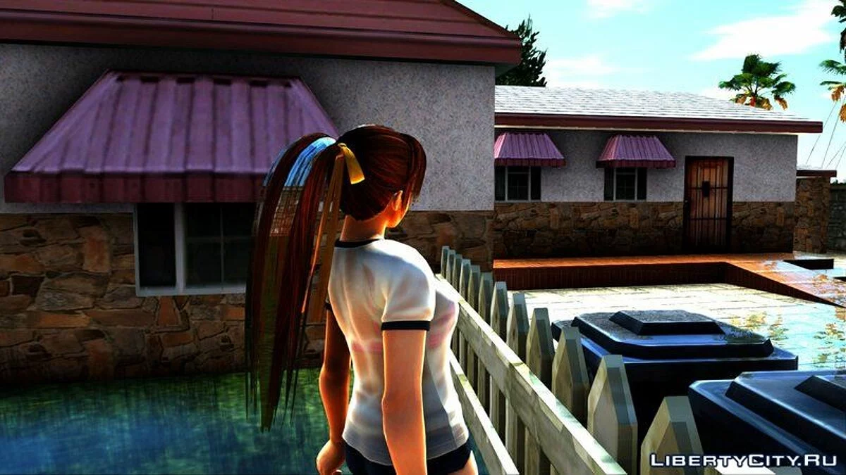 Касуми в прозрачной футболке / GTA San Andreas