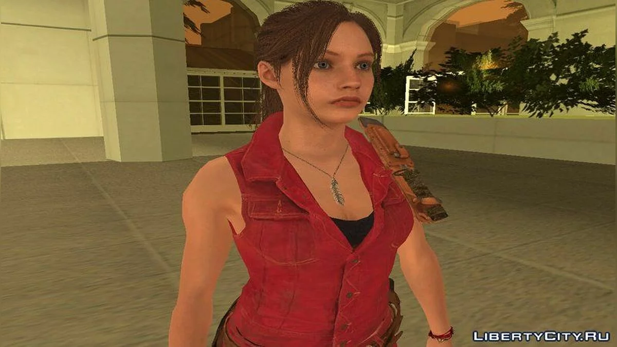 Клэр Редфилд в классическом костюме из RE2 Remake / GTA San Andreas