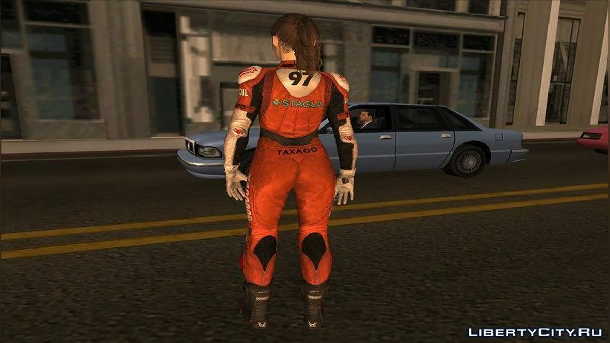 Клэр в костюме Эльзы Уокер из RE2 Remake / GTA San Andreas
