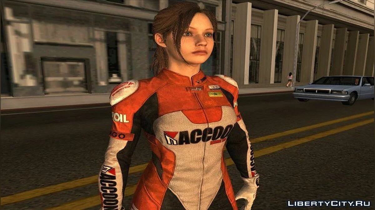 Клэр в костюме Эльзы Уокер из RE2 Remake / GTA San Andreas