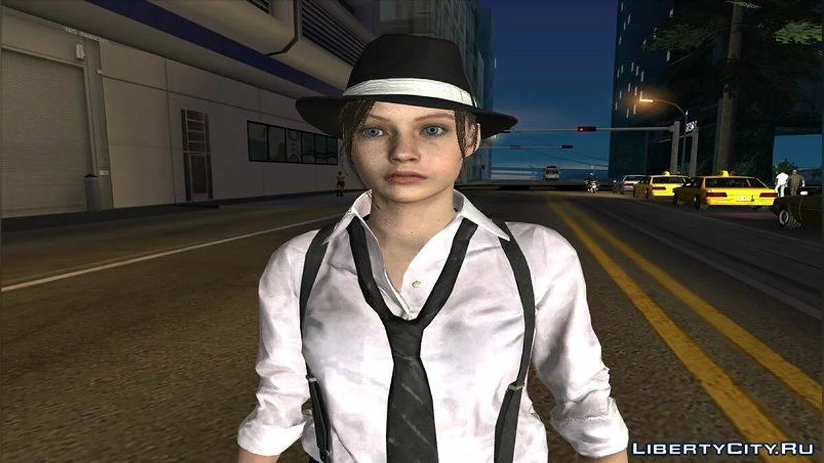 Клэр в костюме Нуар из RE2 Remake / GTA San Andreas