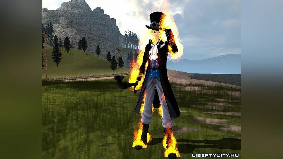 Сабо из игры One Piece Pirate Warriors 3 / GTA San Andreas