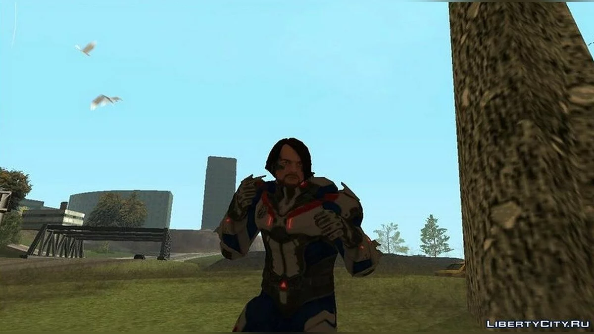 AJ Styles в костюме байкера / GTA San Andreas