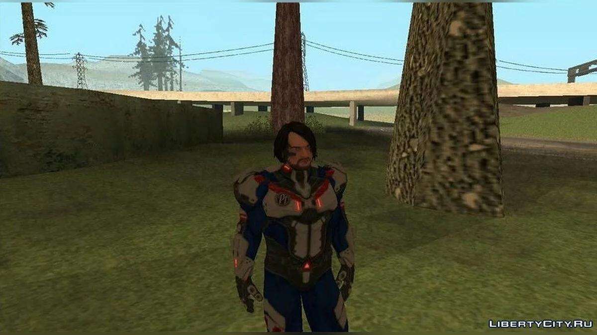 AJ Styles в костюме байкера / GTA San Andreas
