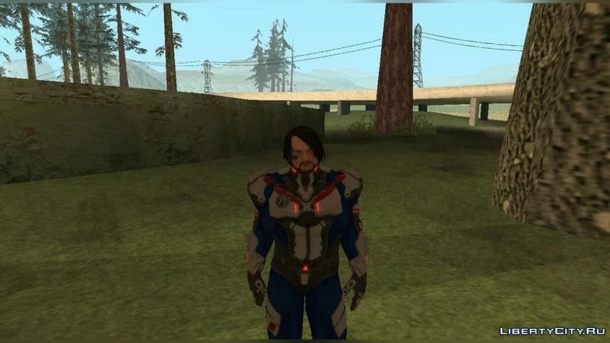 AJ Styles в костюме байкера / GTA San Andreas