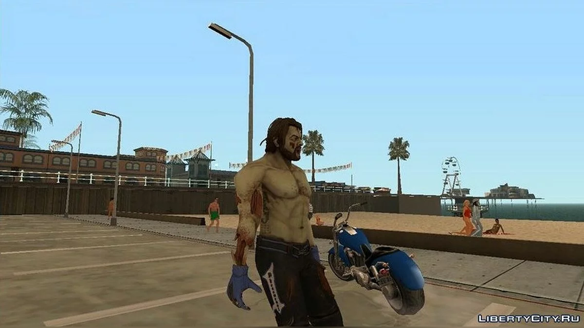 Aj Styles зомби из игры WWE Immortals / GTA San Andreas