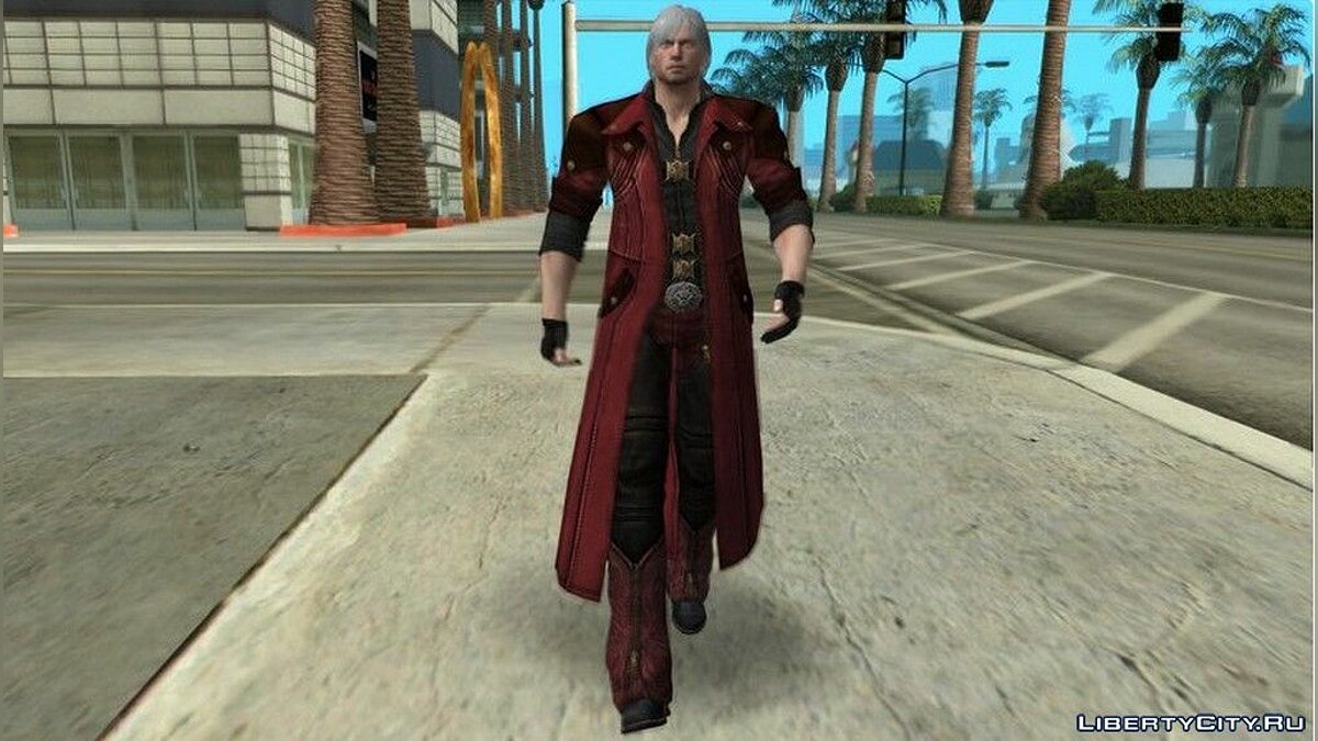 Скачать Данте из игры Devil May Cry 4 для GTA San Andreas