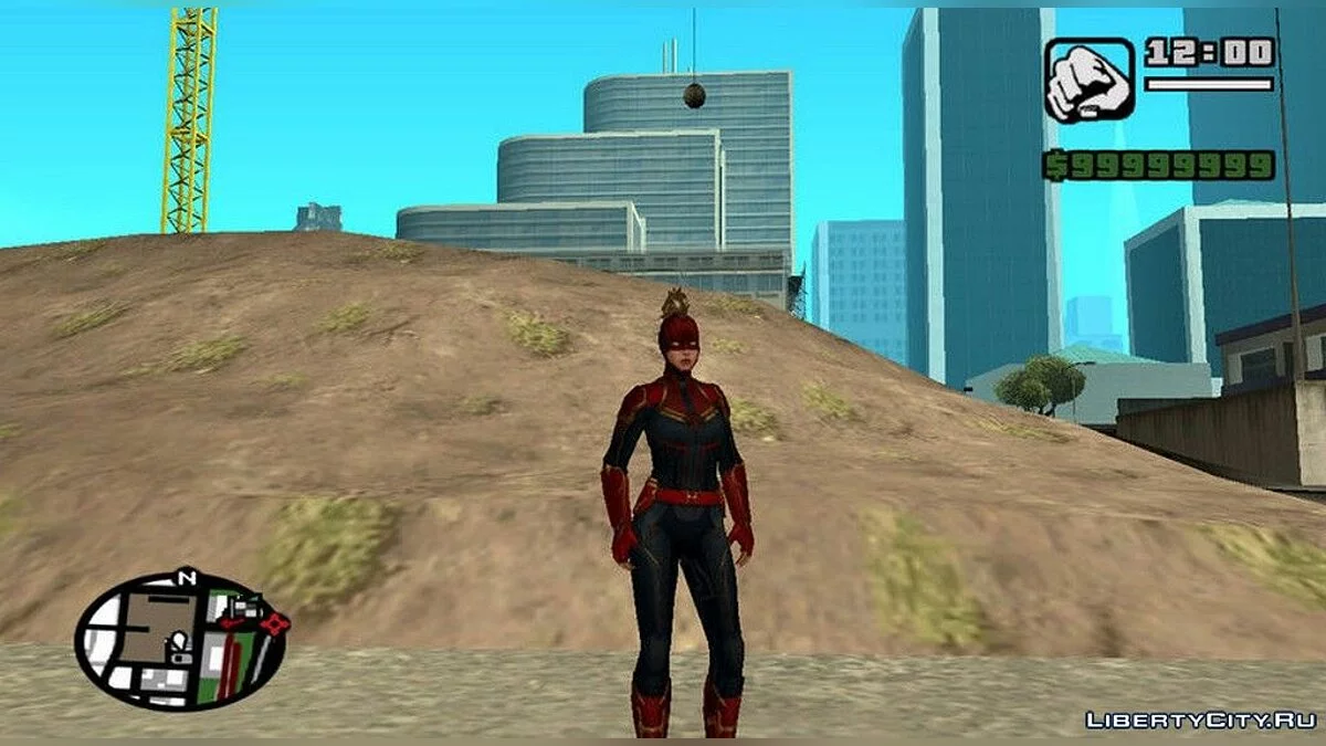 Капитан Марвел в маске из фильма / GTA San Andreas
