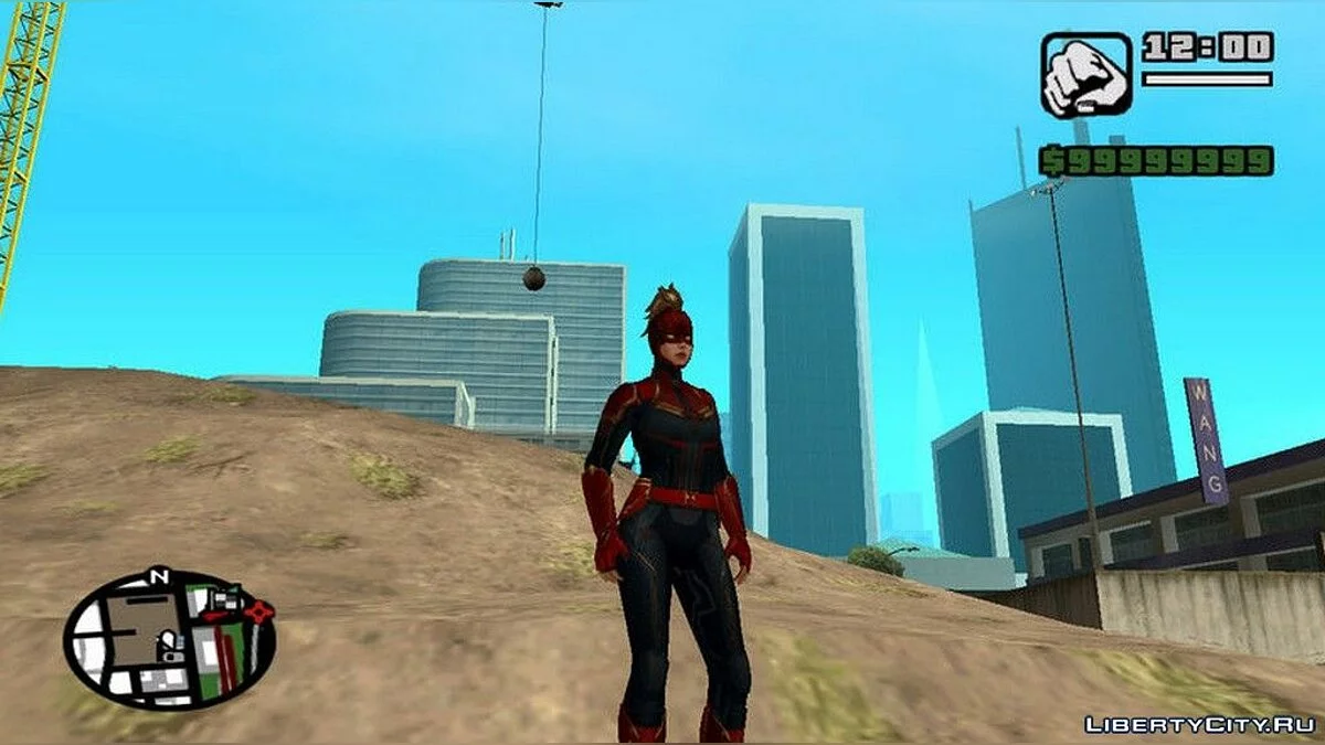 Капитан Марвел в маске из фильма / GTA San Andreas