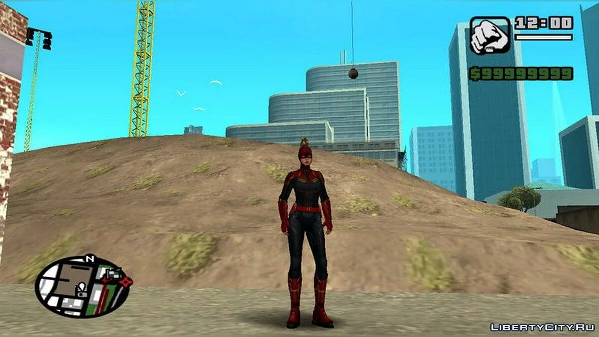Капитан Марвел в маске из фильма / GTA San Andreas