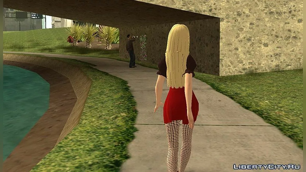 Персонаж из игры Nier Automata / GTA San Andreas