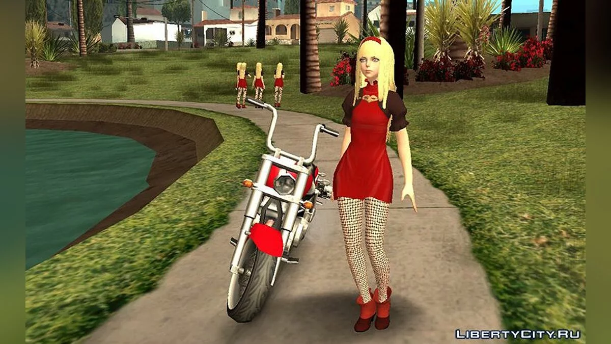 Персонаж из игры Nier Automata / GTA San Andreas