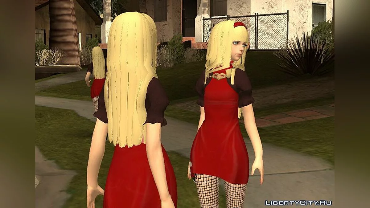 Персонаж из игры Nier Automata / GTA San Andreas