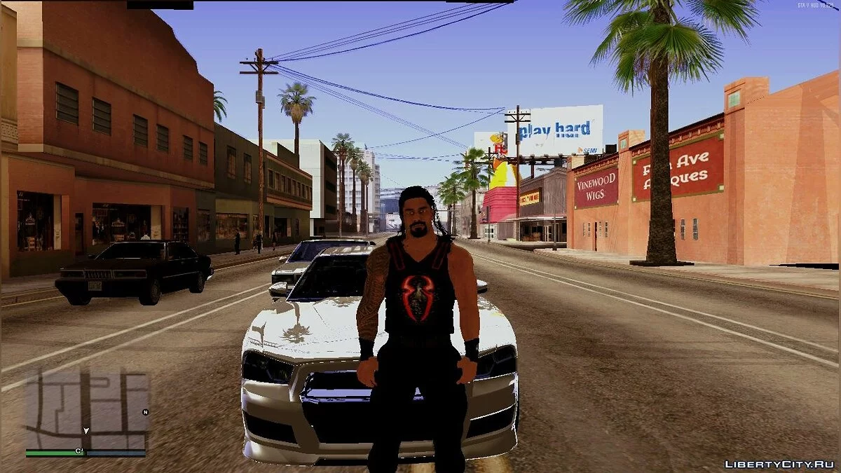 Роман Рейнс из игры WWE2k19 / GTA San Andreas