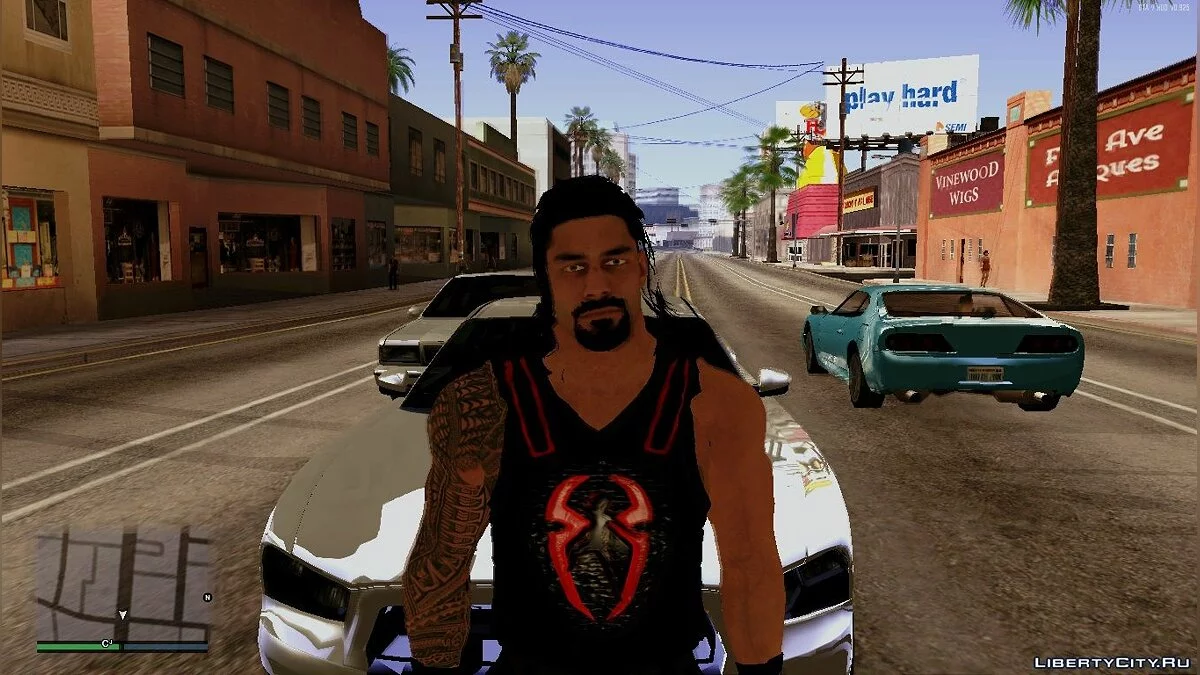 Роман Рейнс из игры WWE2k19 / GTA San Andreas