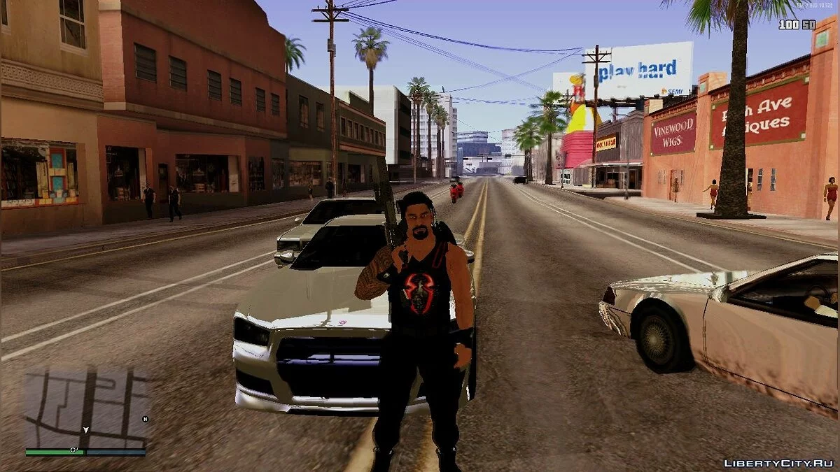 Роман Рейнс из игры WWE2k19 / GTA San Andreas