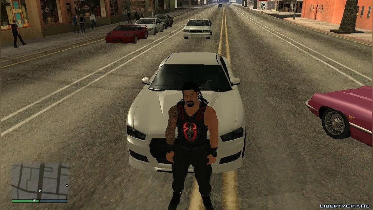 Роман Рейнс из игры WWE2k19 / GTA San Andreas