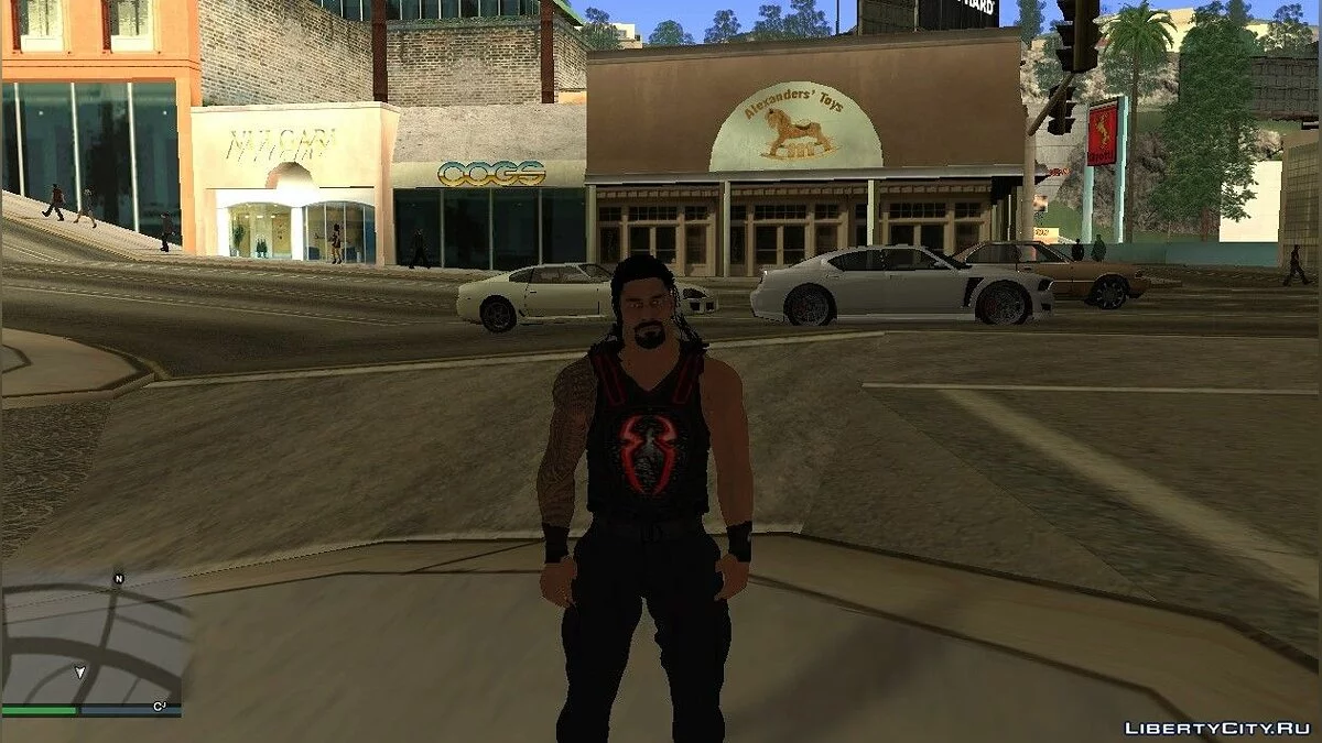 Роман Рейнс из игры WWE2k19 / GTA San Andreas