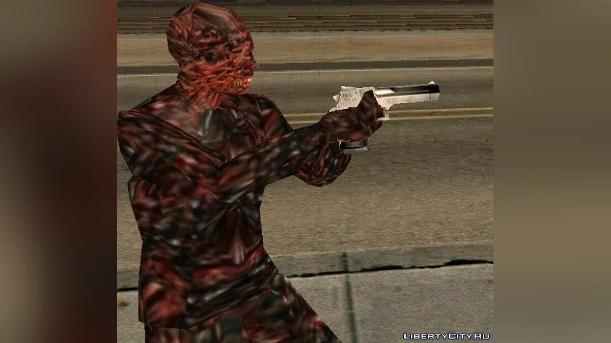 Сгоревший человек и тяжелый пистолет / GTA San Andreas