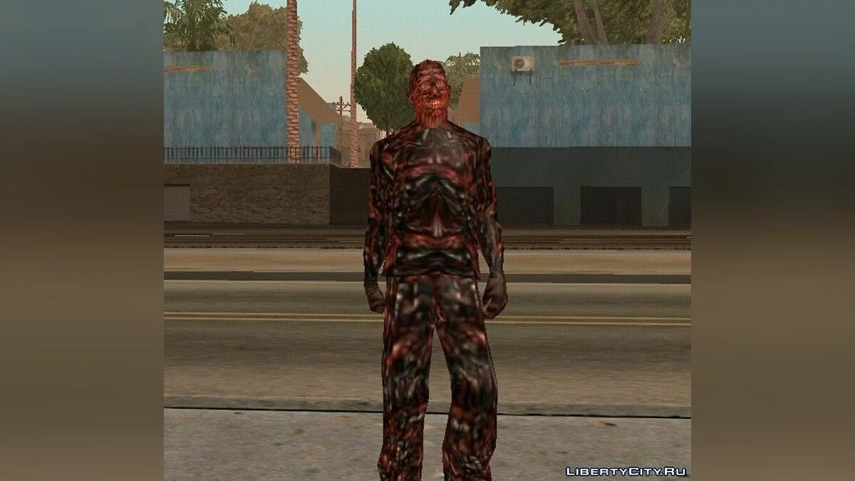 Сгоревший человек и тяжелый пистолет / GTA San Andreas