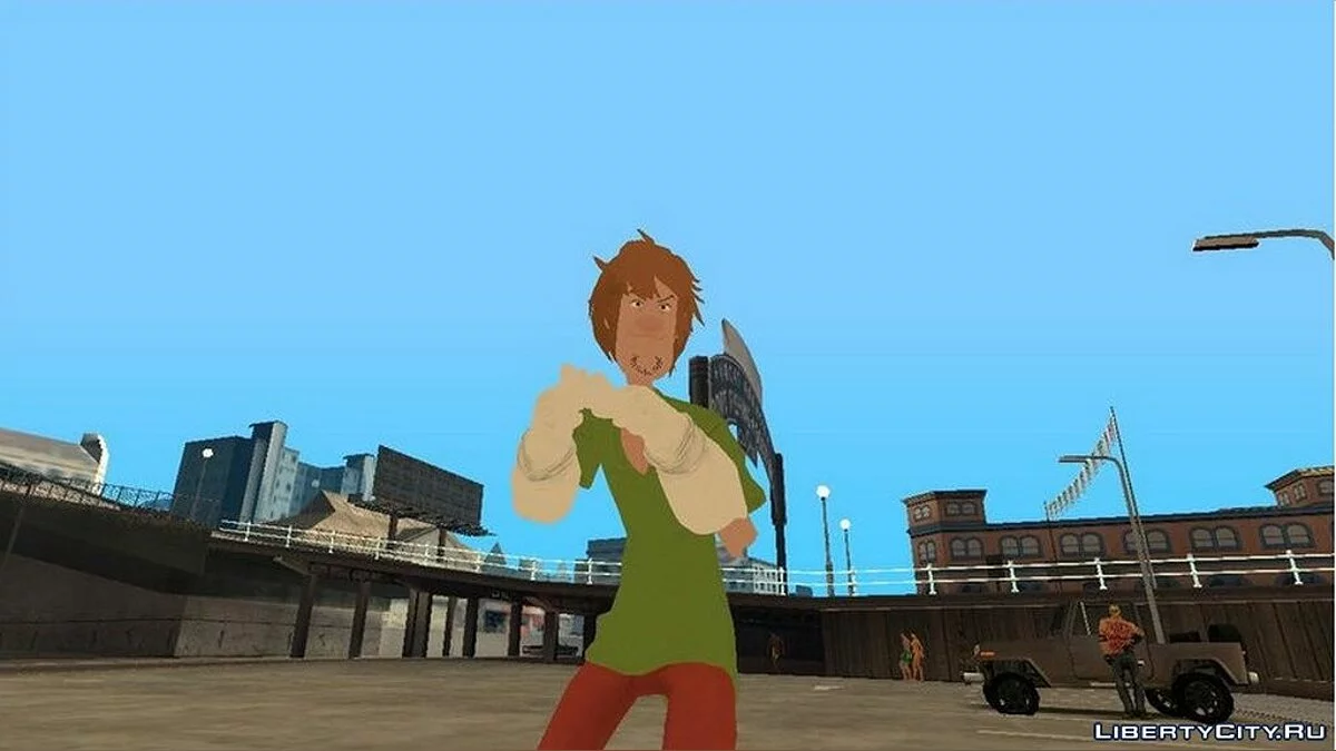 Шэгги из игры Jump Force / GTA San Andreas