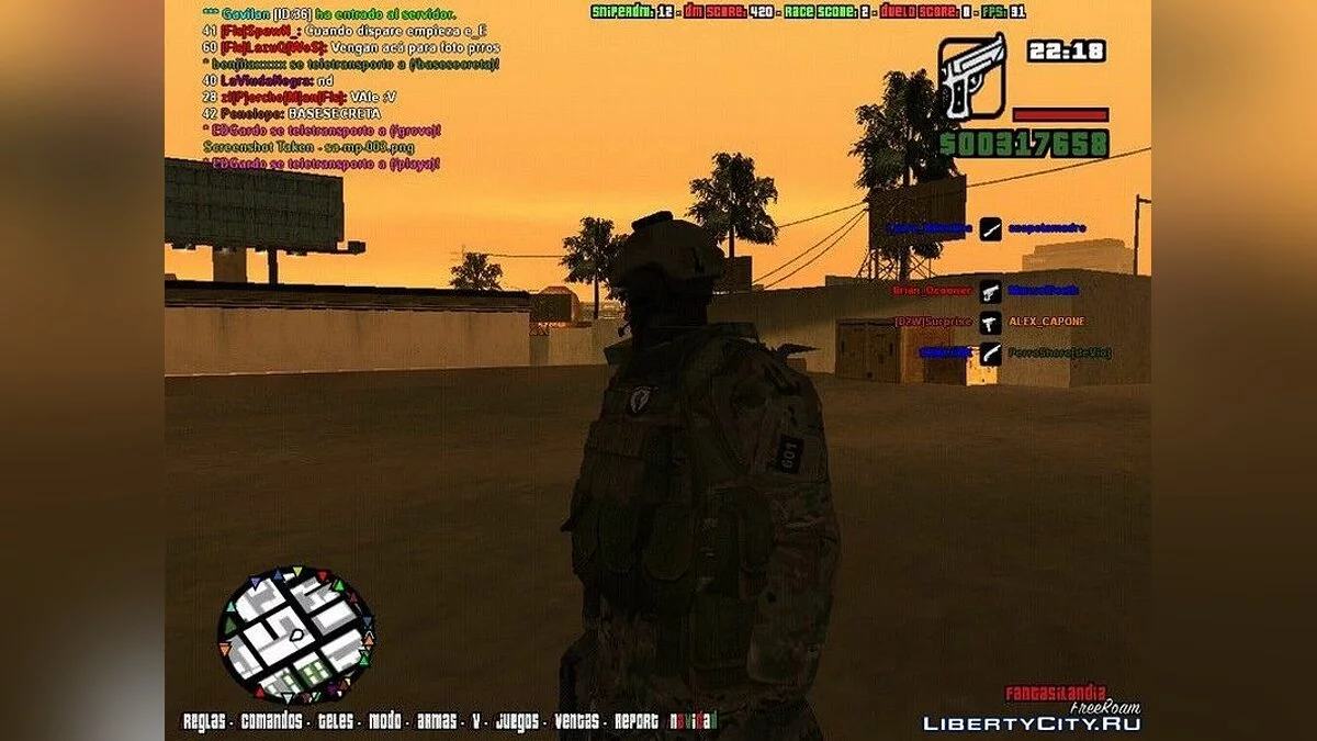 Скин Аргентинского командо / GTA San Andreas