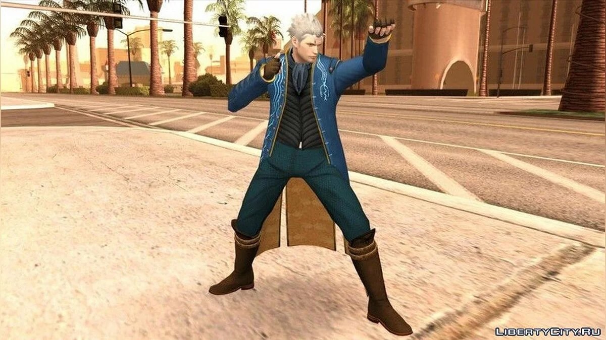 Вергилий из игры Devil May Cry 4 / GTA San Andreas