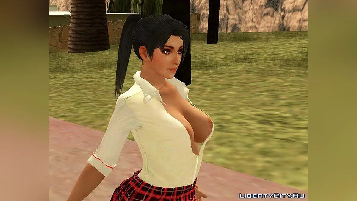Момидзи в прикиде сексуальной школьницы / GTA San Andreas