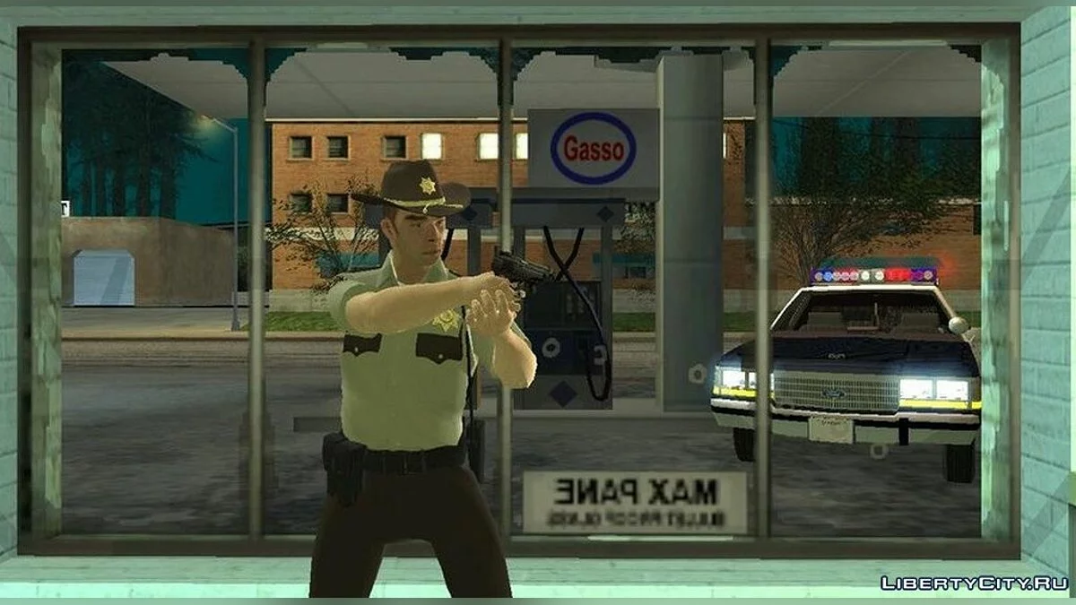Шериф округа Арклай из игры Resident Evil 2 Remake / GTA San Andreas