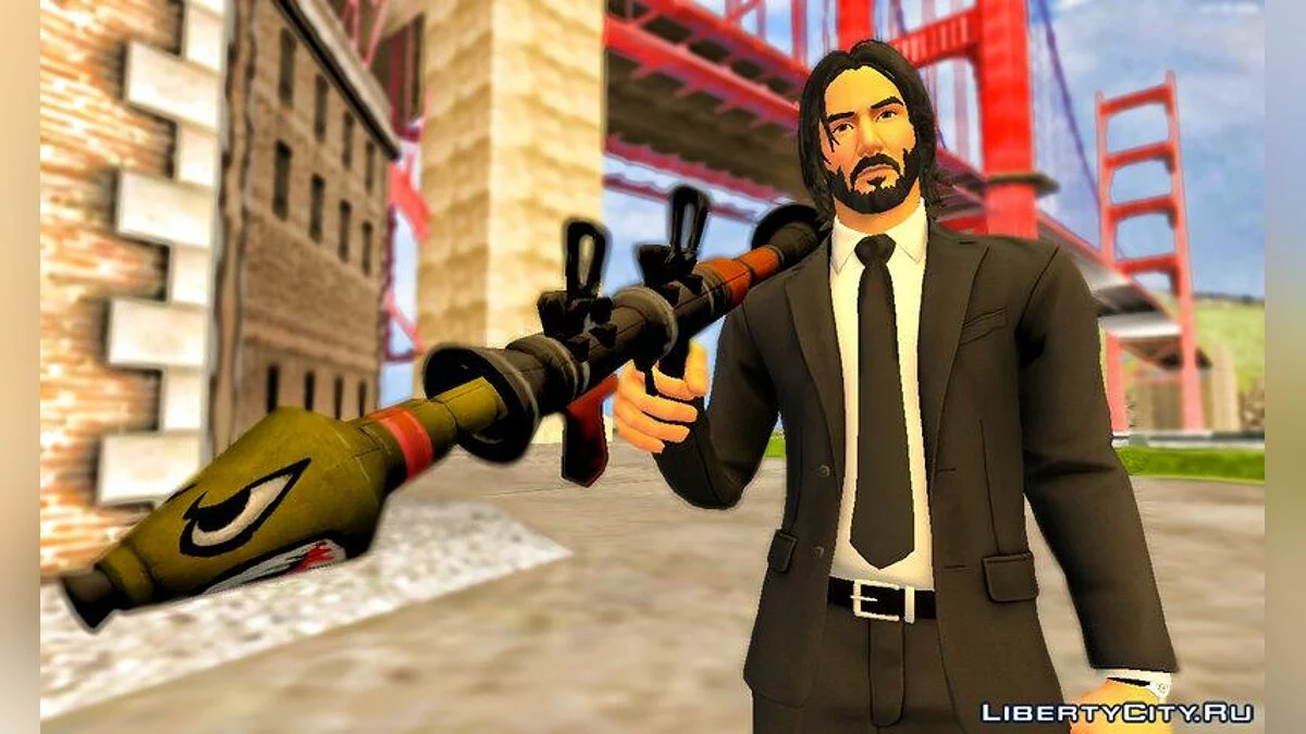Джон Уик из Фортнайта / GTA San Andreas