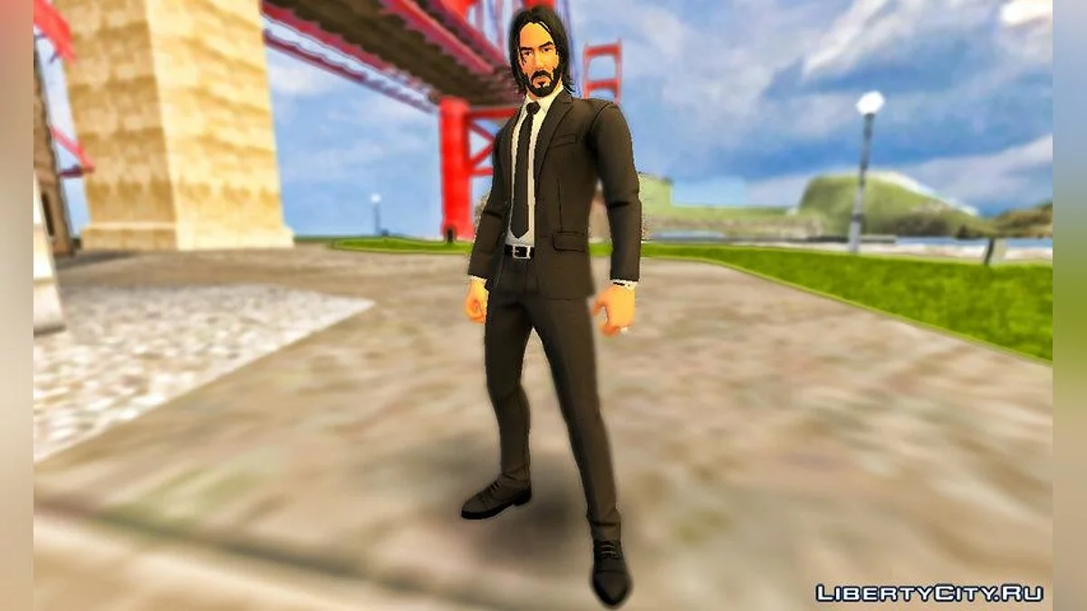 Джон Уик из Фортнайта / GTA San Andreas