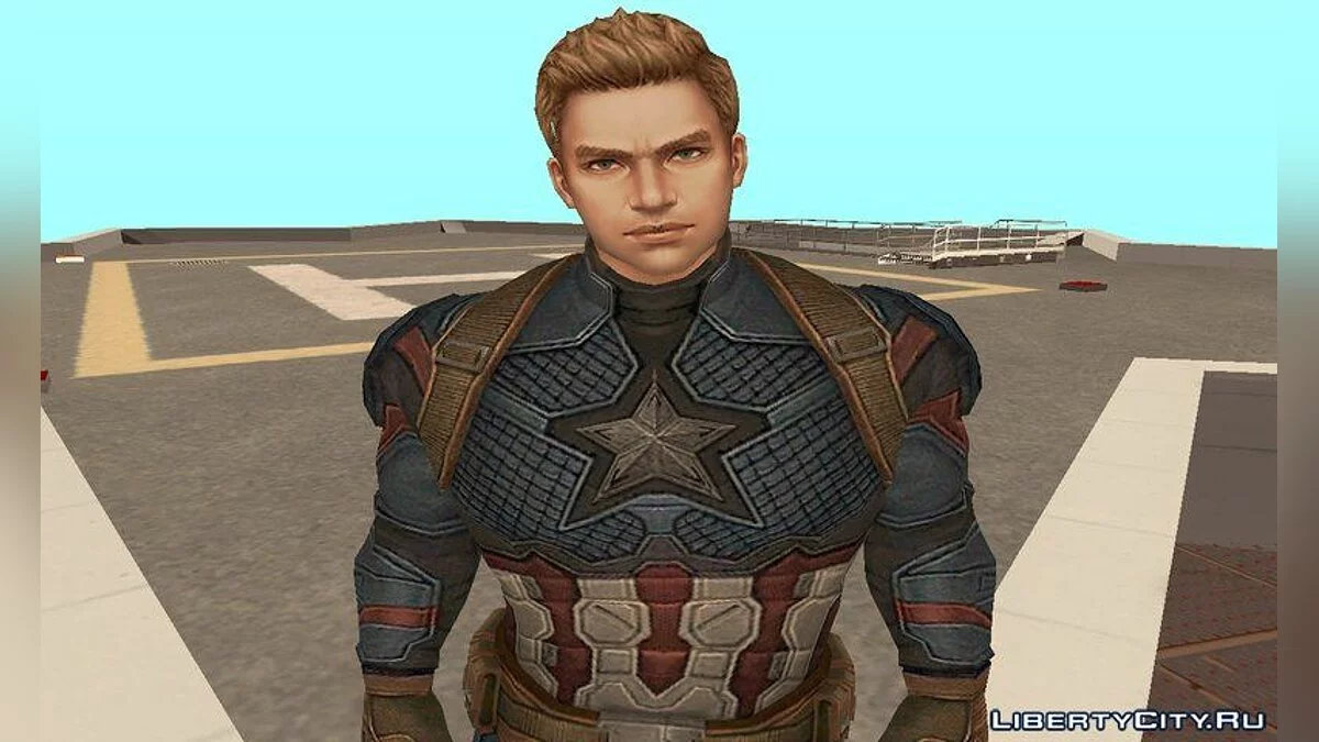 Капитан Америка из Marvel Future Fight / GTA San Andreas