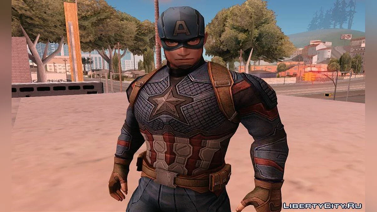 Капитан Америка из Marvel: Future Fight / GTA San Andreas