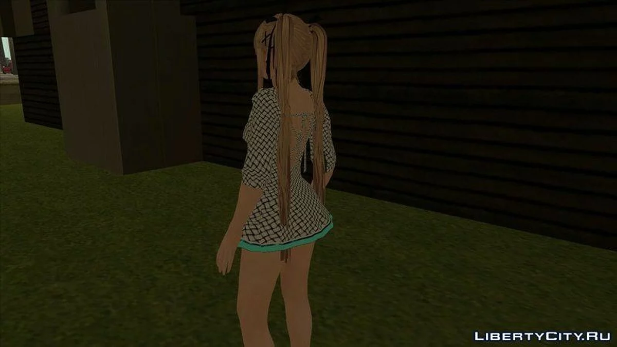 Мэри Роуз в белом платье из игры Dead or Alive 5 / GTA San Andreas