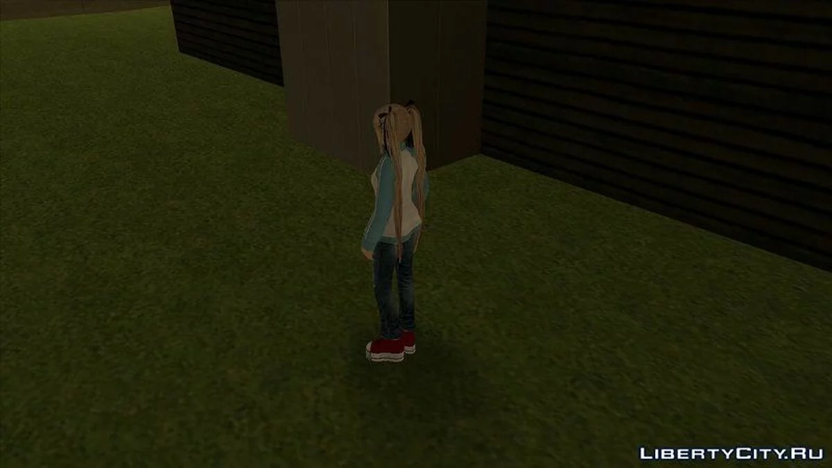 Мэри Роуз в мастерке и джинсах из игры Dead or Alive 5 / GTA San Andreas