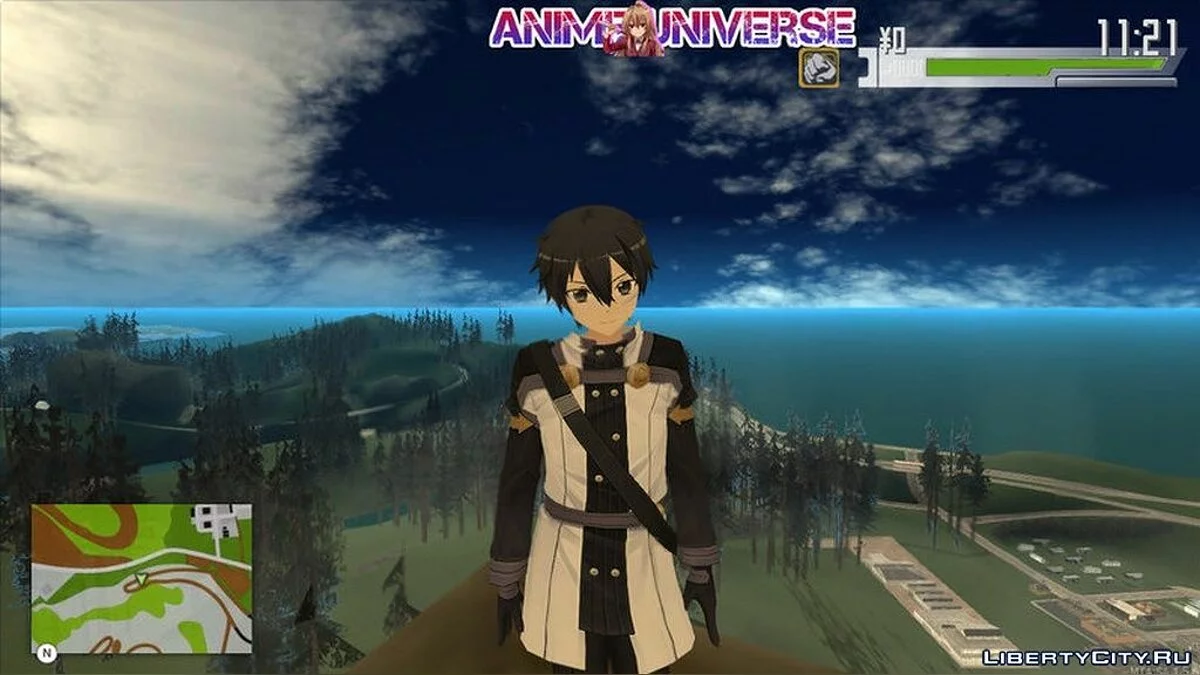 Скин Кирито из игры Sword Art Online / GTA San Andreas
