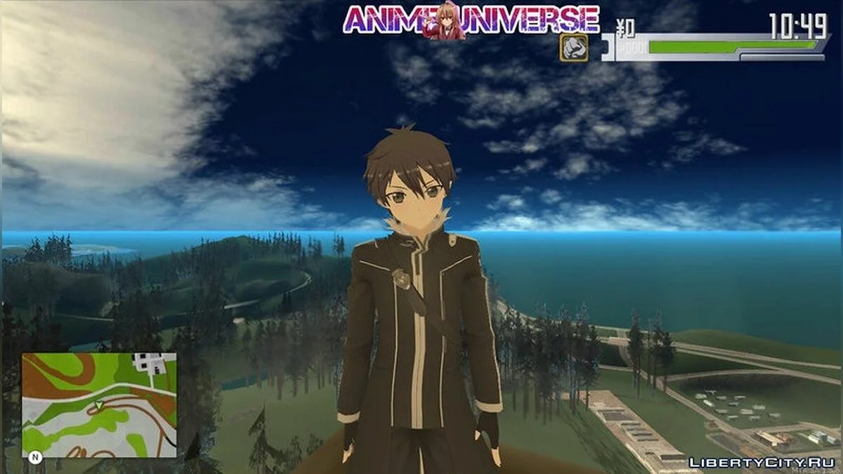 Скин Кирито из игры Sword Art Online / GTA San Andreas