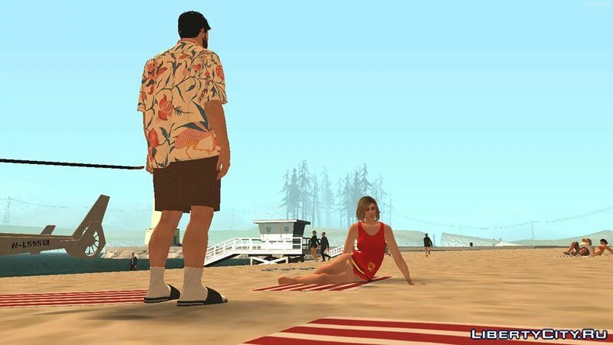 Стереотипный папа в летнем прикиде / GTA San Andreas