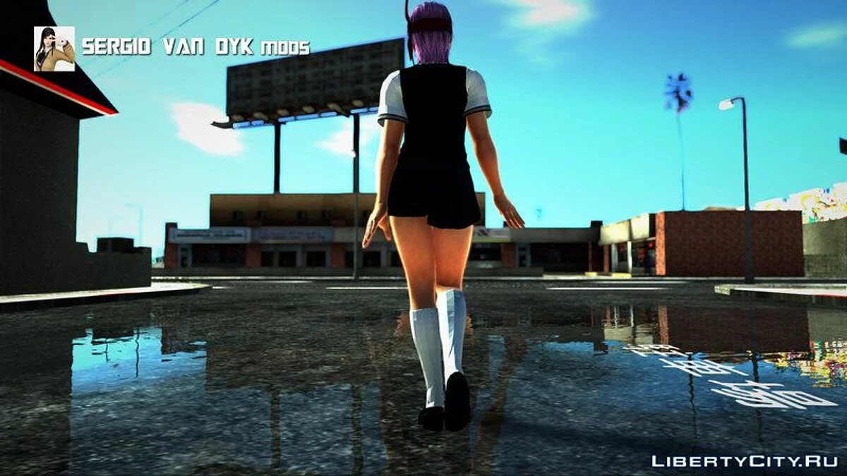 Аянэ в школьной форме / GTA San Andreas